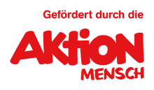Logo Aktion Mensch, gefördert durch die Aktion Mensch